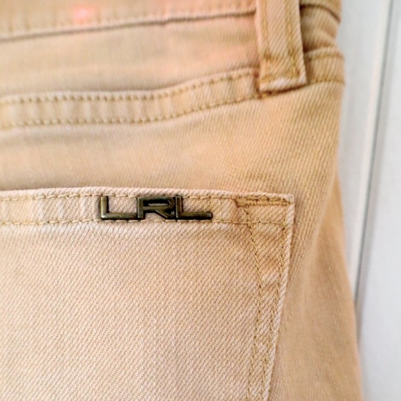 Ralph Lauren Straight Ankle Tan Jean - Picture 3 of 6